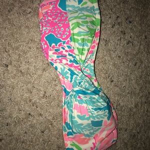 Lilly Pulitzer strapless bikini top